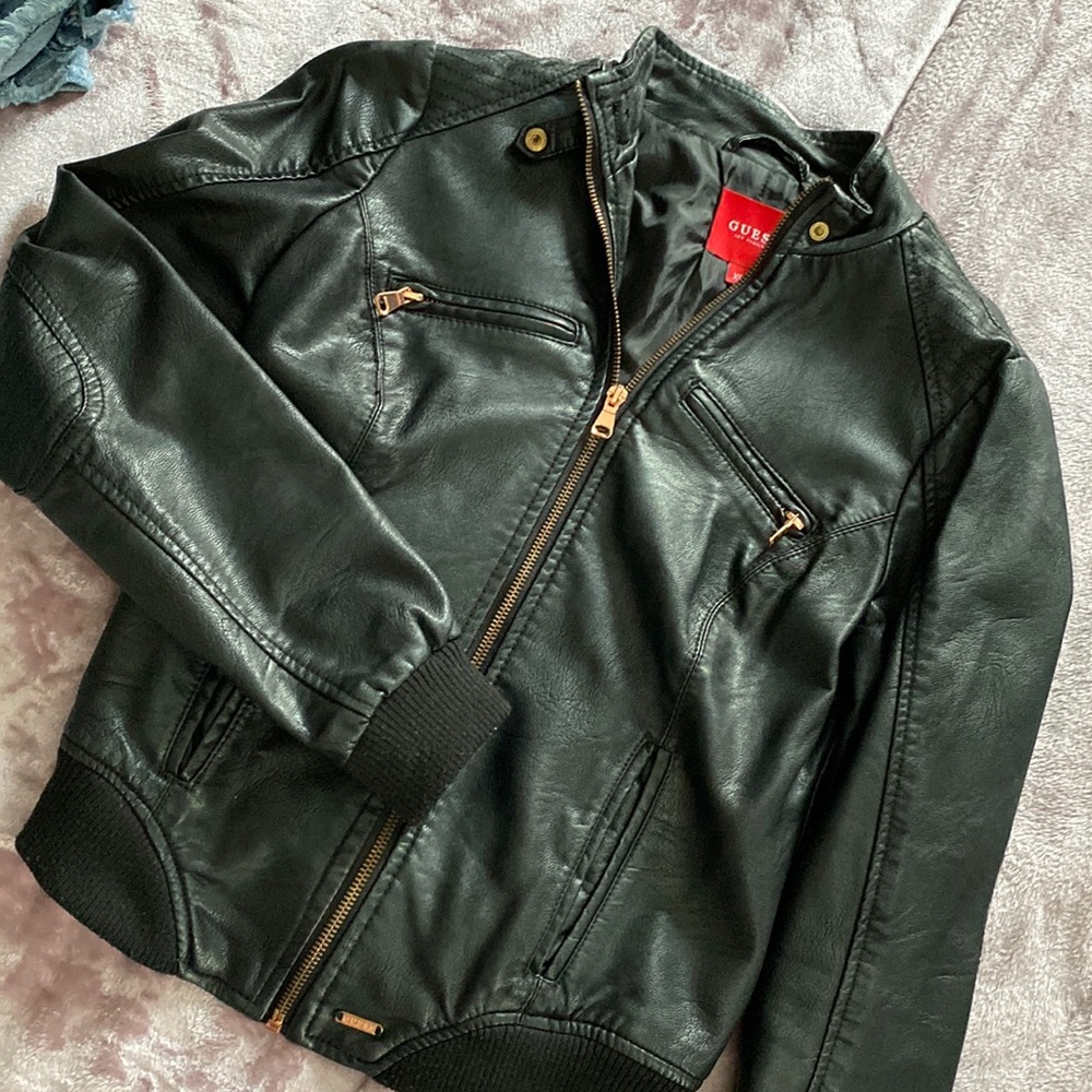 Leather jacket from guess